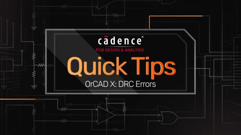 OrCAD X DRC Errors