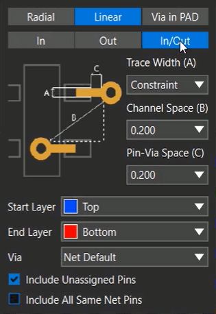 Create Fanouts in OrCAD X Presto for Components and Pins