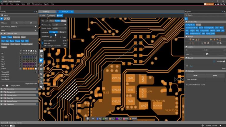 OrCAD X automated trace routing