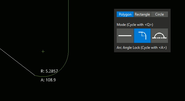 Draw a board outline in OrCAD X Presto using polygons, arcs, and lines.