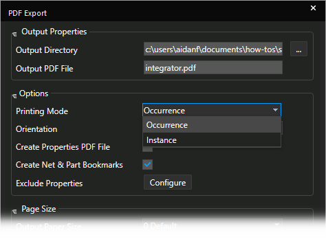 Configure settings to export a smart PDF in OrCAD Capture