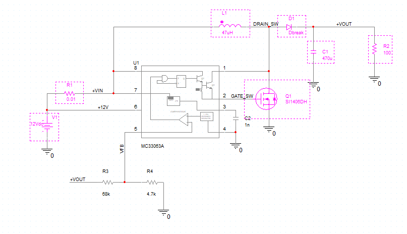 Simulate sections of your schematic with test bench functionality in PSpice