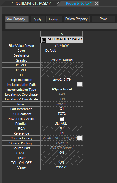 Control noise contributions in PSpice 