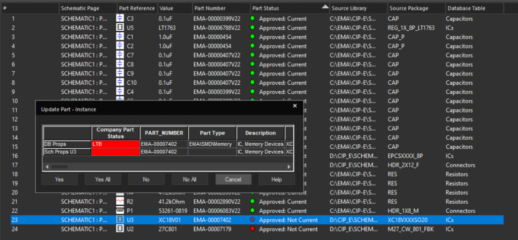 OrCADXlibrary partmanager