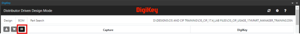 configure MyLists in UltraBOM for Digikey to analyze supply chain information for BOMs and streamline part procurement